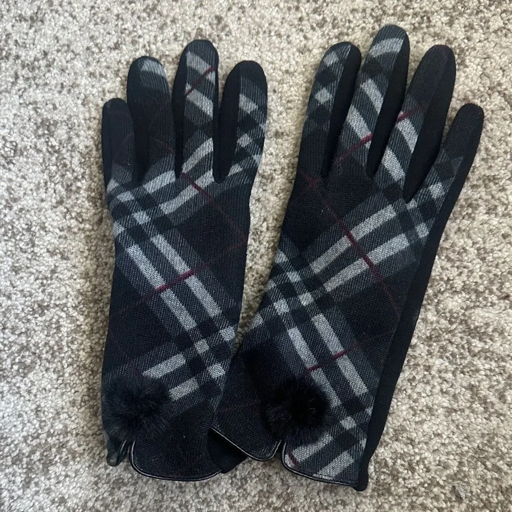 Trezo Plaid Women’s Hand Gloves O/S New